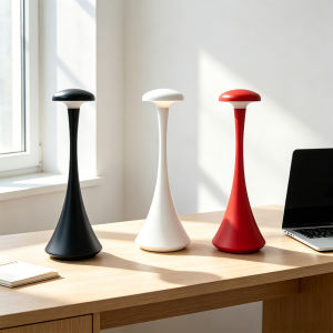 New Arrival Mushroom Table Lamp Rechargeable Wireless Touch Lamp Creative Desk Lamp USB-C Desk Lamp Bedroom Atmosphere Light