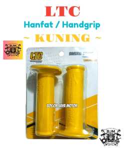 1 SET HANFAT / HANDGRIP UNIVERSAL KUNING SARUNG STANG MOTOR WARNA KUNING YELLOW MURAH