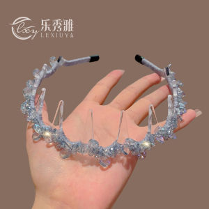 Crystal Hairband Luxury Korean Style Fine Design Dental Brush Hair Accessories Womens Hair Accessories Blue U1-14 Fresh out