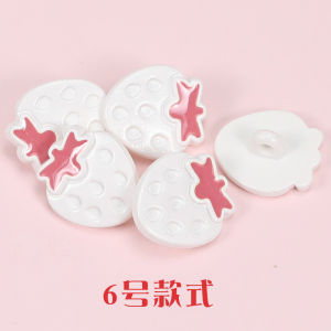 Kids Clothes Strawberry Button Sweater Cardigan Buckle Baby Baby Sweater Coat Dress Cartoon Decorative Buckle