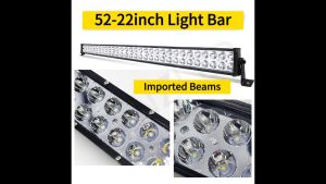 52" 42" 32" 22" Inch Led Work Light Bar Dual Row 12V/24V 6000K IP68 Waterproof Light Bar LED Bar White Work Light for Driving Offroad Boat Car Tractor Truck for Off-Road Suv Boat 4X4 Jeep JK 4Wd Truck Fog Lamp Spot light