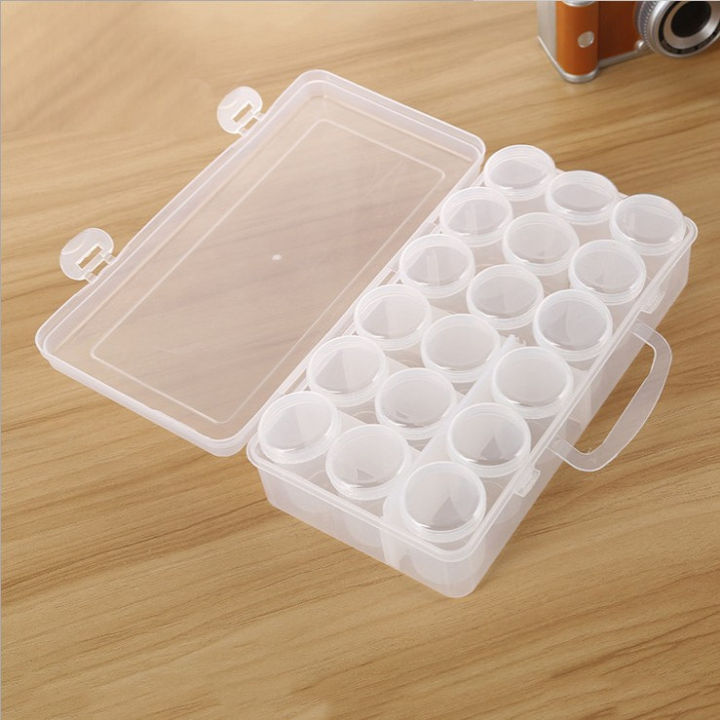 Stackable Storage Containers For Supplements Portable Mini Sealed Plastic Storage Box 50ML Transparent Medicine ...