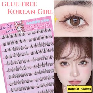 MIAOJIE large capacity Self-Adhesive Eyelashes No Glue Fake Lashes Extensions Reusable for Makeup Soft Mink Eyelashes