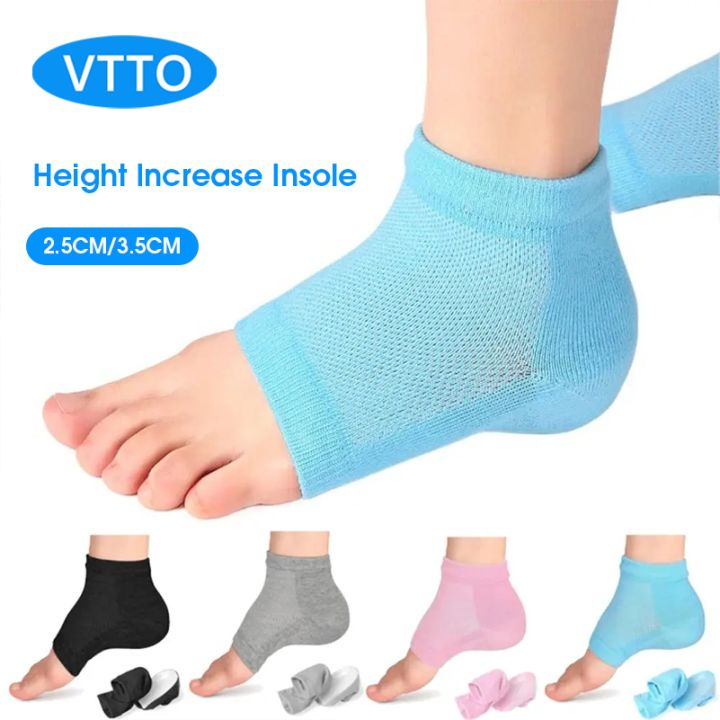 VTTO 2Pcs Silicone Invisible Height Increase Insole Lift New  Upgrade Soft Socks Shoes Pad for Men Women Shoe Accessories Lazada PH