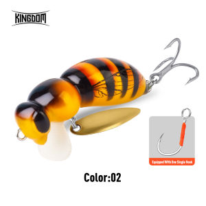 KINGDOM | Kingdom Wasp Minnow Lure 35mm 3.9g 4.5g 43mm 4.8g 6.1g Floating Sinking Freshwater Bass Fishing Spinner Treble Single Hook Lure