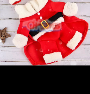 PET CHRISTMAS SANTA CLAUS PET DOG CAT CLOTHES HAT COSTUME