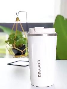 Hot 380/510ML Thermo Cafe Leak Proof Travel Thermo Cup Double Stainless Steel for Tea Water Coffee Coffee Mug Car Thermos Mug HW
