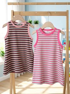 Striped Summer Casual Dress for Girls