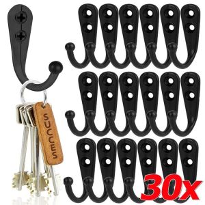 {Wholesale}10/20/30Sets Zinc Alloy Coat Hooks with Screws / Wall Mounted Heavy Duty Hanging Hangers / for Coat Towel Bags Cups / Kitchen Bathroom Storage Rack Holders