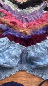 3 / 6 Pcs BH BRA Full Renda Tanpa Kawat Tanpa Busa Beha Wanita Dewasa 42 46 48 40 42