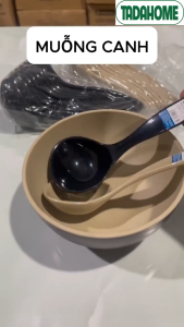 [ Combo 10 ] Muỗng Mút Canh Sup Chè Vá Múc Canh Sâu Lòng Việt Nhật 2861 - TADAHOME