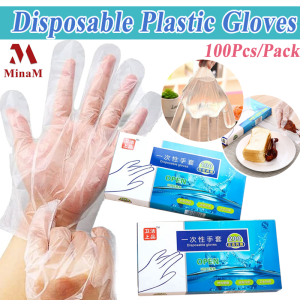 90/180Pcs Disposable Gloves Housework/Kitchen Cleaning Ransparent and Durable Plastic Gloves