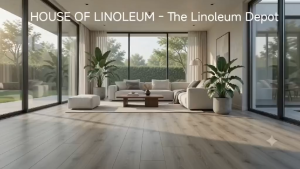 HOL Glossy Finish Water Resistant Homstar PVC Linoleum Floor Mat Vinyl Sheet Flooring Renolium Lenolium Customize Cut 1-30 yards Whole Length