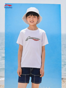 LI-NING KIDS | Fashion Loose Round Neck Summer T-shirt