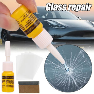 3pcs Car Windshield Cracked Repair Tool DIY Quick Easy Durable Resin Based Auto Windshield Repair Fluid Set Car Glass Repair Kit