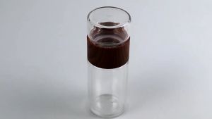 One Two Cups Botol Minum Kaca Penyaring Teh Double Wall 230ml Tumbler glass infuser water anti panas