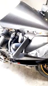 กระจกมองหลังรถจักรยานยนต์ ปรับได้ แบบติดชิว R15/NMAX/X/R3/25/CBR150R/CBR250R/CBR300/500R/ZX-6R/ZX-10R/ZX25/Ninja250/Ninja300/Ninja400/Ninja650/DEMON GR150/GR200R(0066)