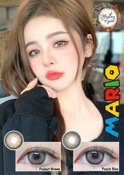【Local Malaysia🇲🇾】 Mario (Power 1.00-8.00) Arab Style Coloured Contact Lens soft lenses