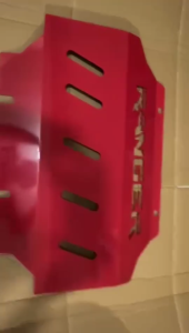 Ford Ranger 2016 to 2026 RED engine skidplate / Skid Plate Undercover Thailand Made ( accessories )