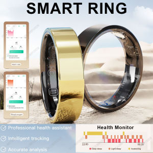 Smart Ring Bluetooth Health Monitoring Blood Oxygen Sleep Heart Rate Multi-sport Modes IP68 5ATM Waterproof Ring For Android IOS