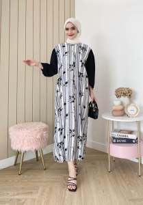 DASTER GAMIS COMBI BY HD. ID / DASTER GAMIS MODEL TERBARU RAYON PREMIUM MIX CRINCLE /DASTER GAMIS BUSUI FRIENDLY