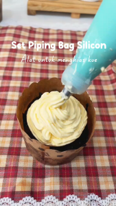 Set 6pcs Alat Cetakan Adonan Kue Fondant Dan Kantong Piping