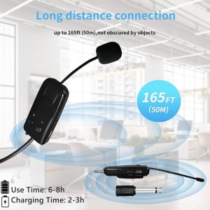 Headset Wireless Microphone Headset Mic Head Microphone Wireless Microphone UHF Voice Amplifier