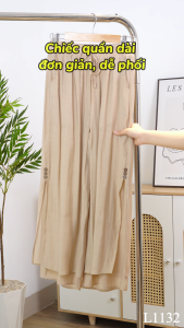 Quần thiết kế thanh nhã nhẹ nhàng với chất liệu Voan Rayon mềm mại có độ rũ nhẹ QD4L1132 Thời trang Thiều Hoa