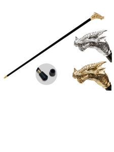 Young Luxury Gold Plated Brass Handle Cane Pasotti Dragon Design for Men Elderly Walking Stick Italian Craft Umbrella Accessory