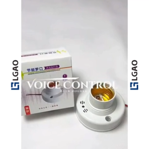 E27 Bulb Base Sound Voice Sensor with High Sensitivity Auto On/Off for Corridor Use AC220V Energy Saving Easy Installation