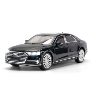 1:24 Scale Audi A8 Alloy Car Model Diecast Car Sound Light Car Lovers Collection Kids Birthday Gift Metal Boys Toys