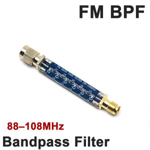 88-108MHz FM Bandpass Filter SMA BPF - LC RF Front-End Filter for FM Transmitters Receivers & Radio Broadcast Audio System