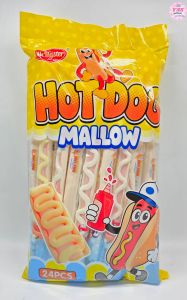 24pcs HOTDOG LONG MALLOWS/loot bag fillers /paninda /giveaways/party favors.