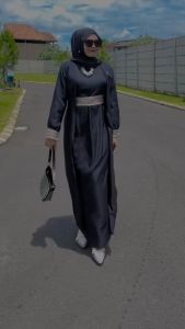 gamis kaftan DELISA GAMIS ABAYA KAFTAN MAXY DRESS LongDress Wanita Muslimah Syari Terbaru Shakila Premium