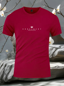 Áo Thun Nam Cổ Tròn Tay Ngắn Mùa Hè 2021 Phong Cách Mới Dáng Ôm Vừa Vặn Chất Liệu Cotton Ice Silk Thương Hiệu Thời Trang