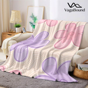 BILIBILI | Watercolor Flower Flannel Blanket Warm Soft Halloween Christmas Decorative Couch Warm Cozy All-Season Gift