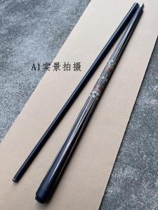 Black Technology Big-Head Cue 12.5mm Chinese Black Eight 8 Table Tennis All Black Reinforced Glass Carbon Fiber 9 Nine Ball Billiard Cue