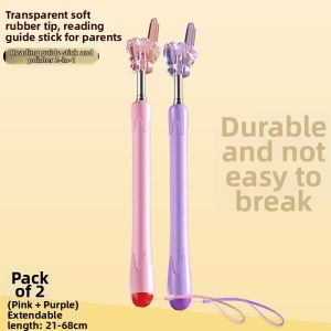 MPRINCE | Transparent Adjustable Teaching Pointer Educational Reading Aid