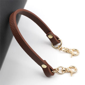 Genuine Leather Handbag Carry Handle Short Bag Strap Womens Handheld Bag Accessories Leather Strap Handheld Bag Parts
