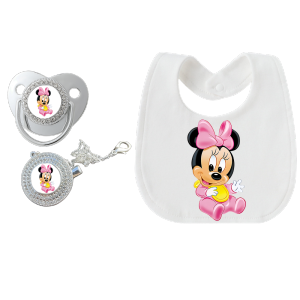 Disney | Baby Bibs Feeding Silicone Nipples Newborn Pacifier Chains Baby Play Bibs Infant Aprons Burping Cloths for Boys and Girls Child