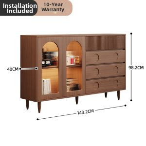 Vintage Real Wood Storage Cabinet