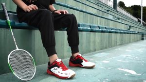 Dresslily Badminton Shoes for Men Yonex Original Plus Size High Elastic Shock Absorption Wear-Resistant Gumsole Shoes