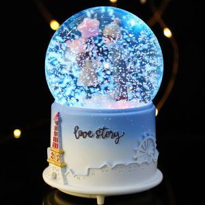 Quà Tặng Ngày Lễ Tình Nhân Cho Bạn Gái Hộp Nhạc Pha Lê Rơi Sáng Đèn Nhạc Hộp Đựng Đồ Trang Trí Nhà Phong Cách Hiện Đại Đơn Giản