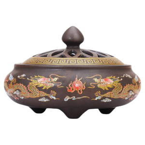 Ancient Style Ceramic Incense Burner for Sandalwood and Agarwood