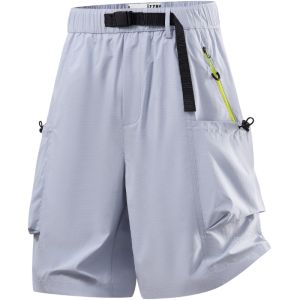 izzue | Casual Summer Ice Silk Loose Cargo Shorts