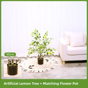 ZHIZHOU | Artificial Plant Lemon Tree Pot