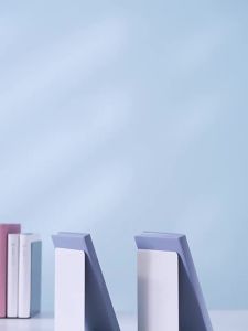 deli | Book Organizer Stand Desktop Book End Student Use