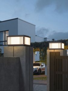 VINCAN | Solar Outdoor Waterproof Simple Style Pillar Light