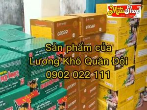 1 Thùng Lương Khô Quân Đội Hương Quê 4.2kg Hương vị muối mè mằn mặn