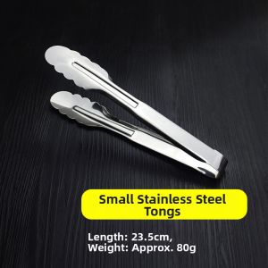 Heat-Resistant 304 Stainless Steel Kitchen Tongs